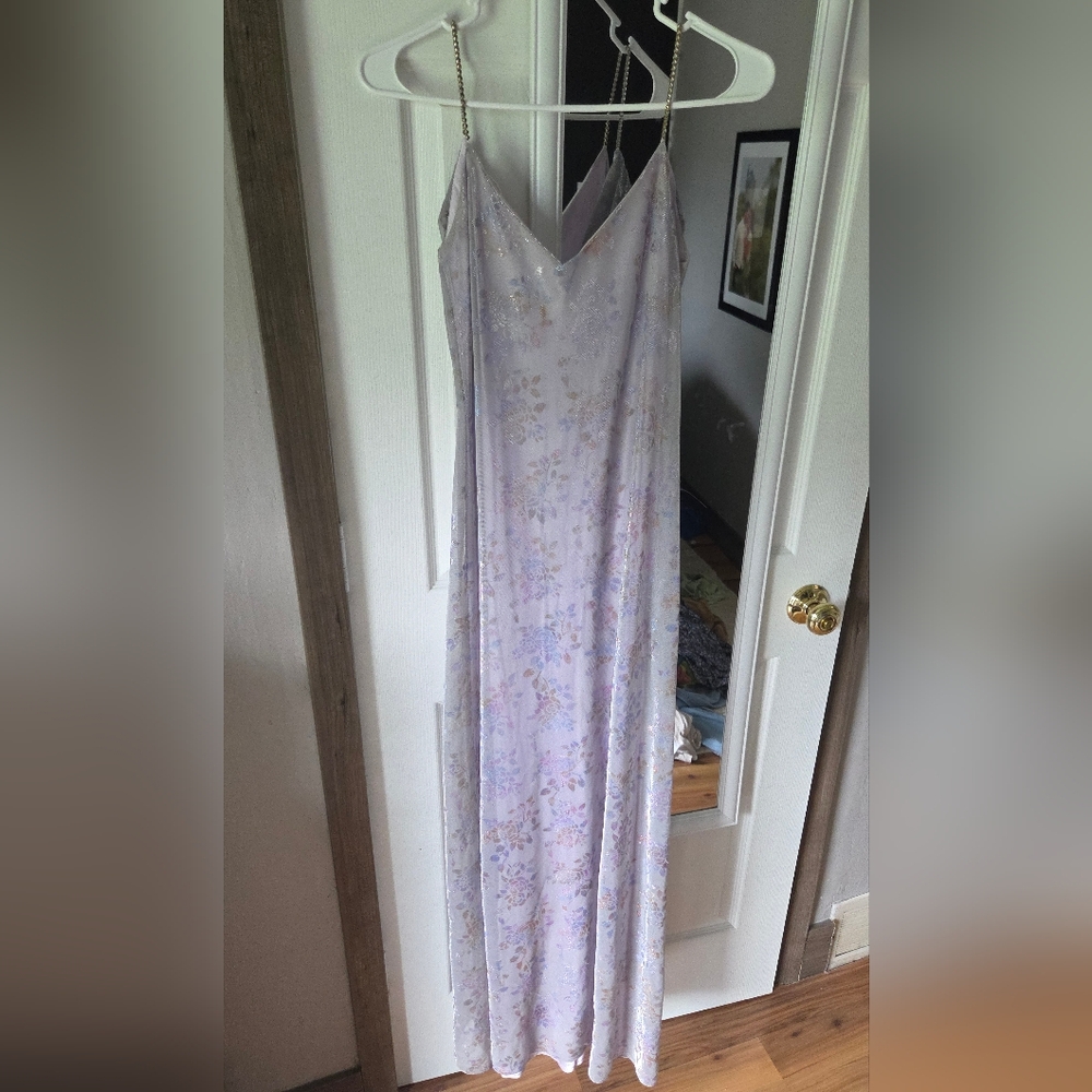 Vintage Formal Dress - Light Purple/floral